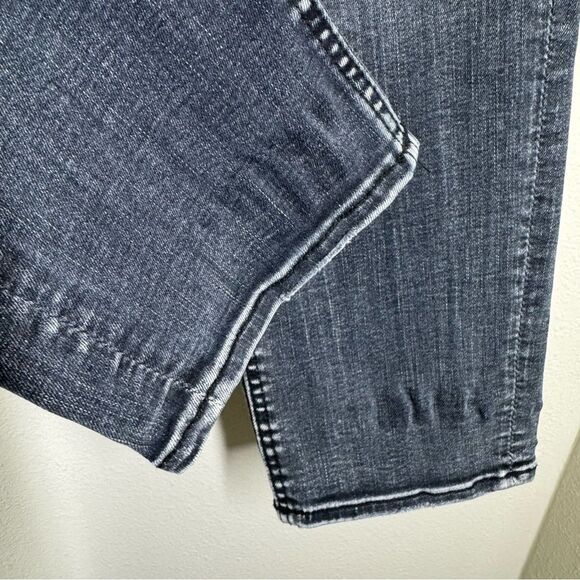 Vigoss The Thompson Tomboy Jeans Black Washed Distressed Stretch Plus Size 16 - Picture 3 of 9